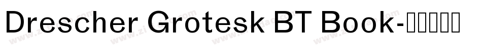 Drescher Grotesk BT Book字体转换